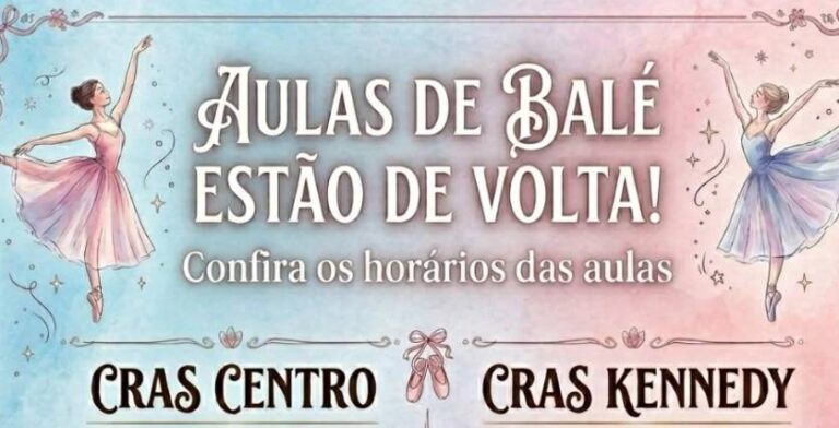 Balé fortalece desenvolvimento de nossas crianças