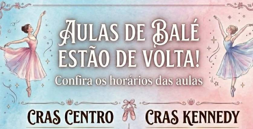 Balé fortalece desenvolvimento de nossas crianças