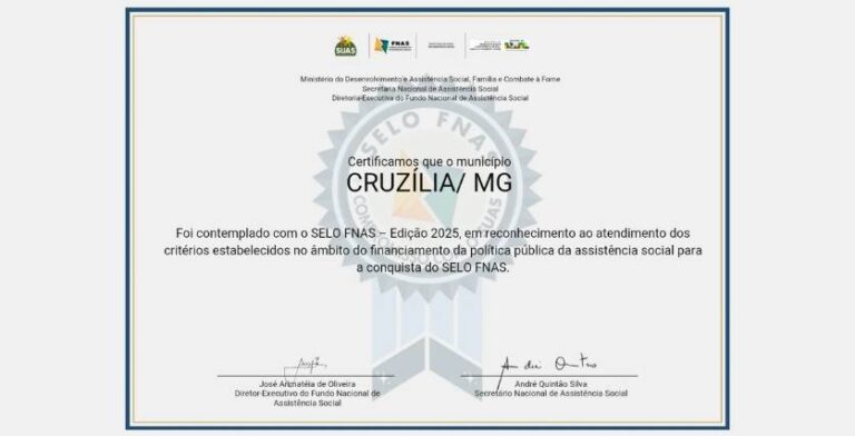 Selo federal garante melhor assistência social